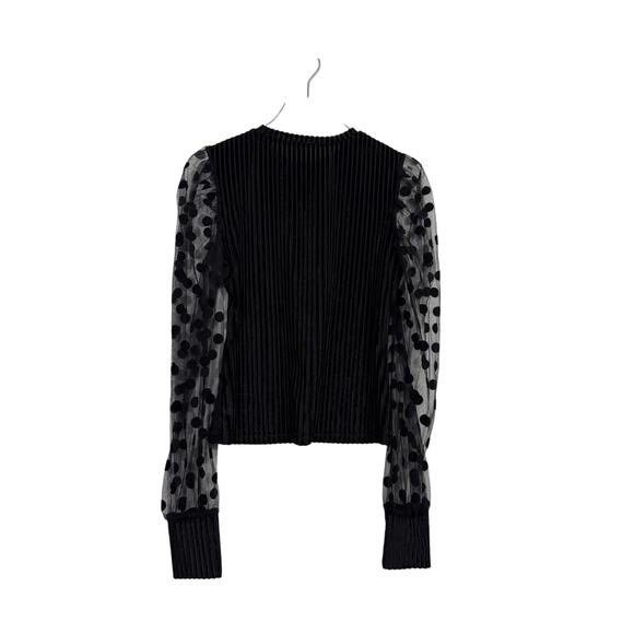 Unbranded Puff Sleeve Top in Black Size Medium - Picture 1 of 5